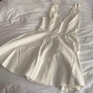 Mini white skater dress - urban outfitters